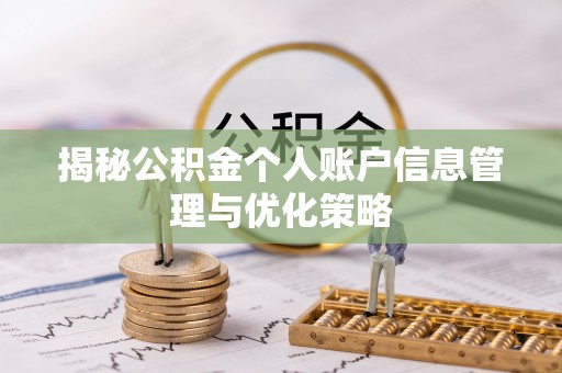 路北揭秘公积金个人账户信息管理与优化策略