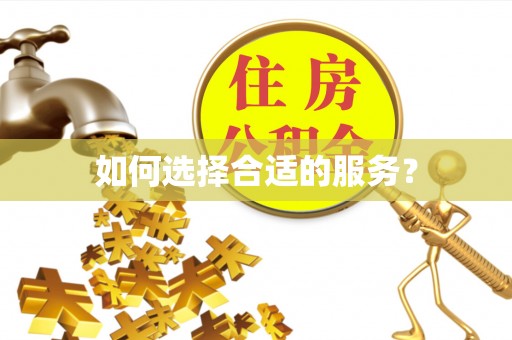 路北如何选择合适的服务？
