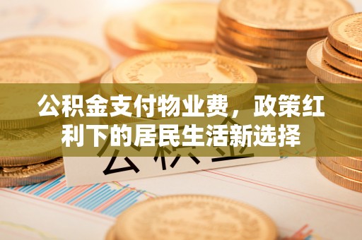 路北公积金支付物业费，政策红利下的居民生活新选择