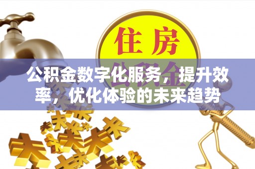 路北公积金数字化服务，提升效率，优化体验的未来趋势