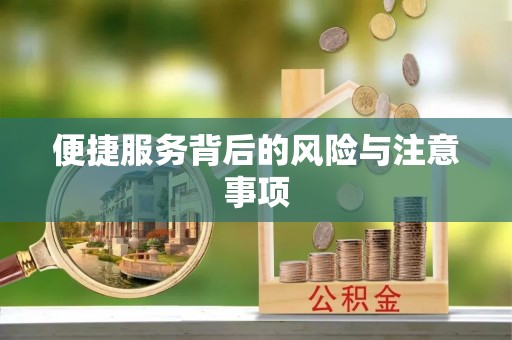 路北便捷服务背后的风险与注意事项
